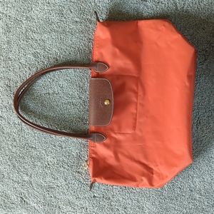 Longchamp Le Pliage Orange Tote Bag Large